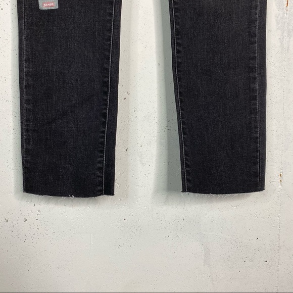 Levi’s Button Fly Raw Hem Mid Rise Skinny Jeans 6 - Picture 4 of 8